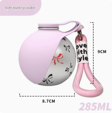 Outdoor Round Stainless Steel Folding Silicone Water Bottle
