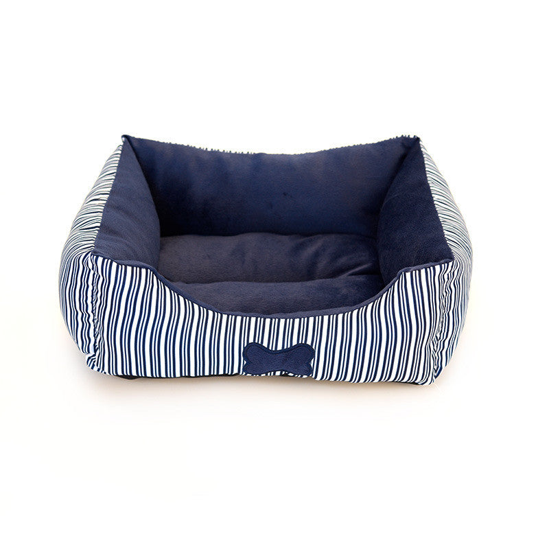 Bone Pattern Teddy Kennel Small And Medium-Sized For All Seasons