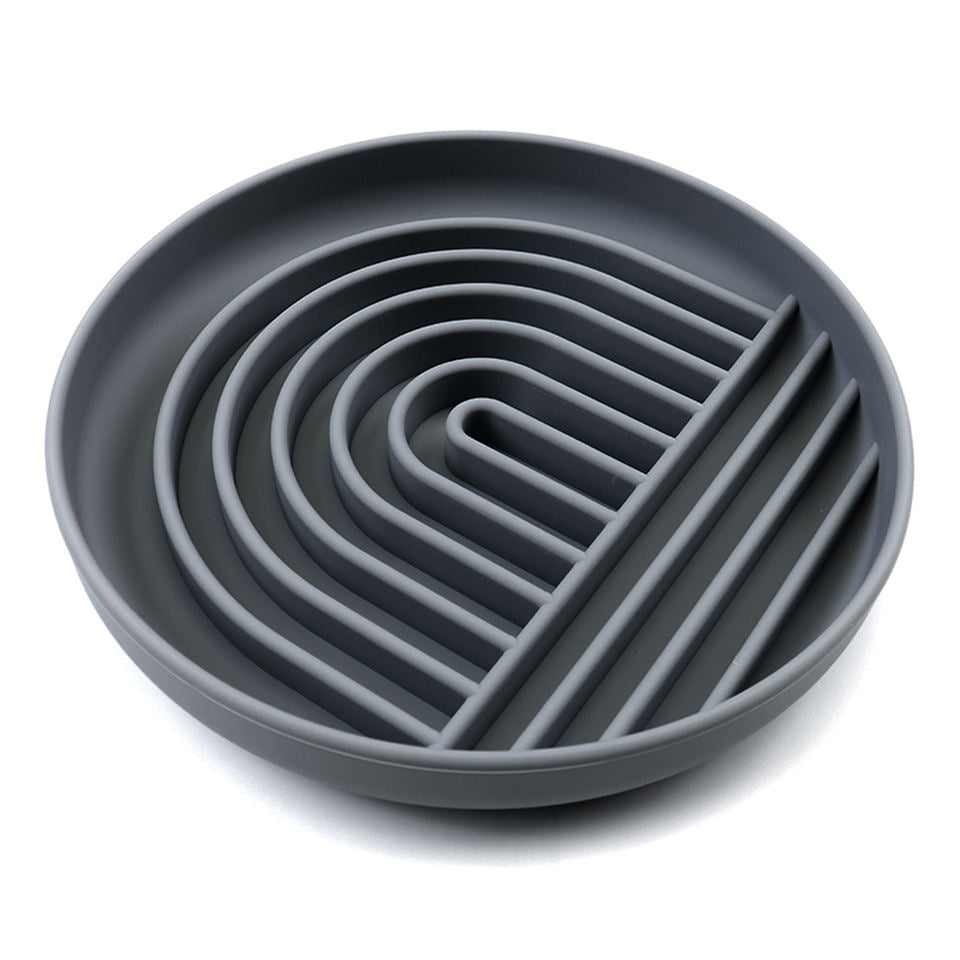 The Slowdown Bowl Silicone Slow Feeder For Dogs Puppies Slow Eating Modern Lick Mat Design Reduces Gulping Dishwasher Fit For All Breed Meal