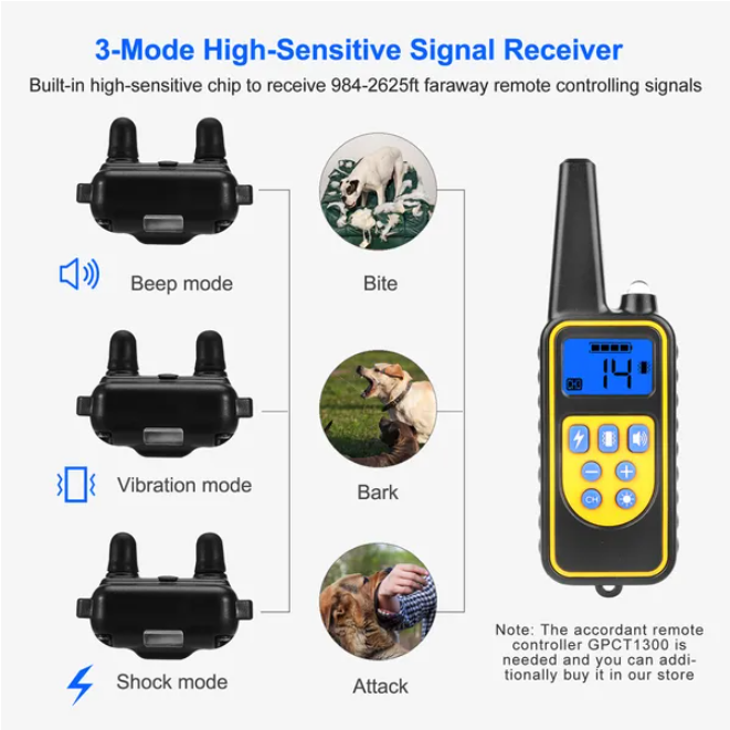 Dog Training Collar Receiver Ip67 Waterproof
