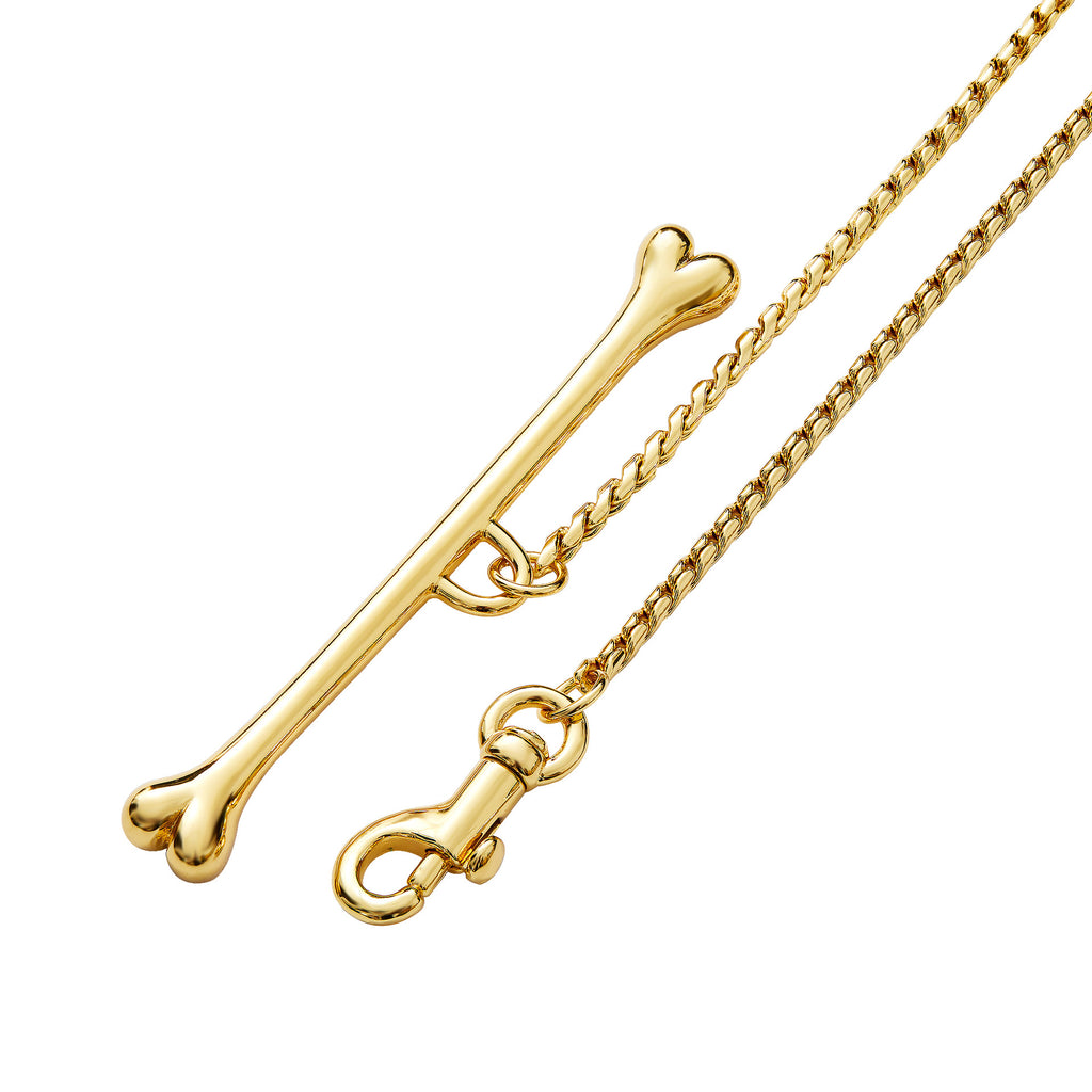 Stainless Steel Bone-Shaped Dog Leash