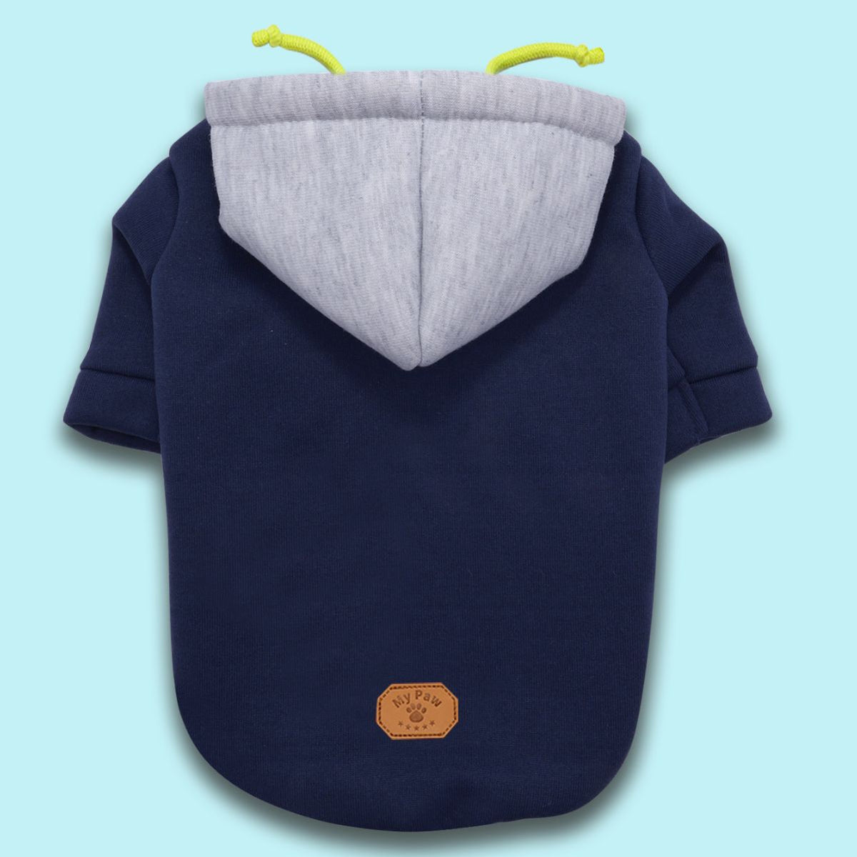 Simple Hooded Pet Pullover With Contrast Color