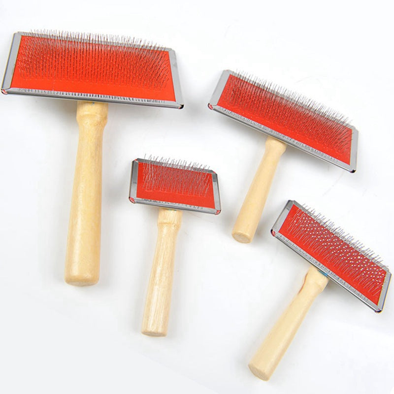 Wooden Pet Needle Comb