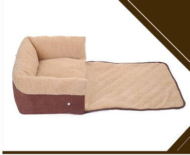 Removable Flip Pet Nest With Blanket