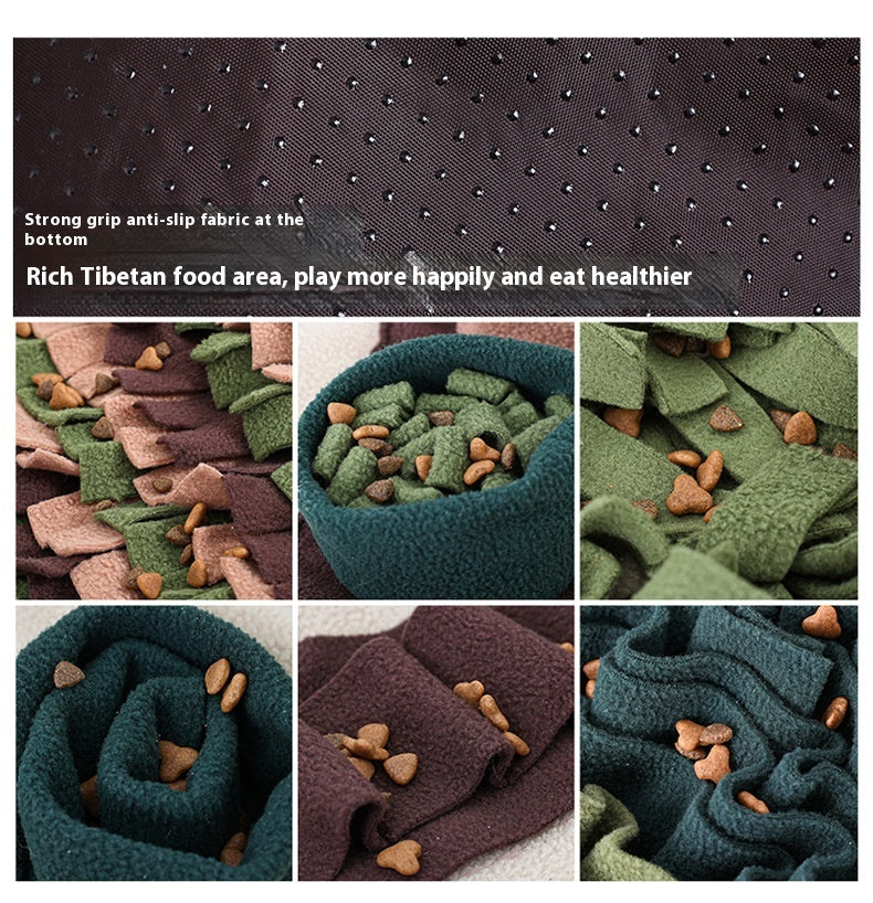 Extra Large Forest Pet Puzzle Food Hiding Anti-Choke Energy Consuming Dog Sniffing Pad