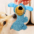 Plush Squeaky Teething Dog Toy
