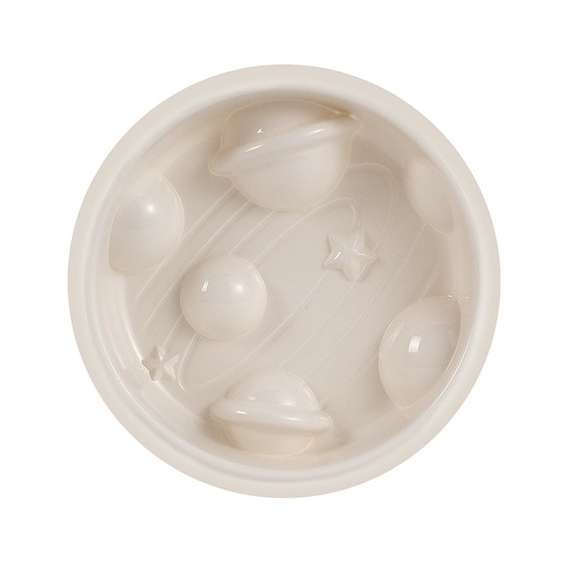 Planet Shape Slow Feeding Bowl Non-Slip Anti-Tumble Dog Tableware