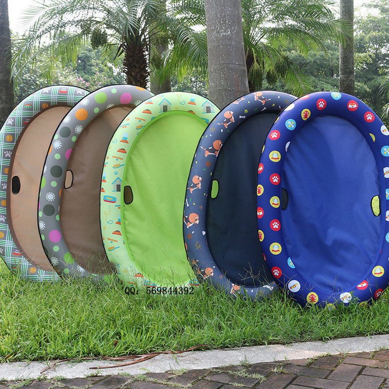 Inflatable Dog Pool Floating Bed