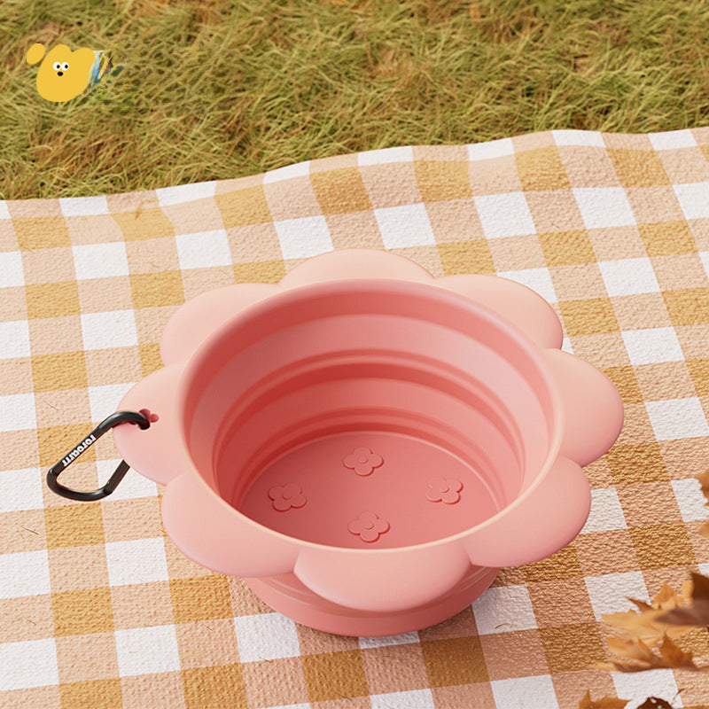 Collapsible Dog Food And Water Bowl