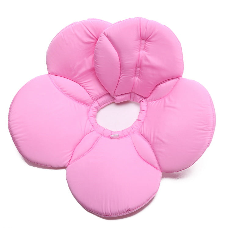 Pet Protective Cover Bandana Flowers Dog Collar