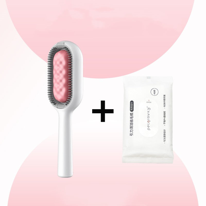 Gravity Pet Hair Comb and Wipes