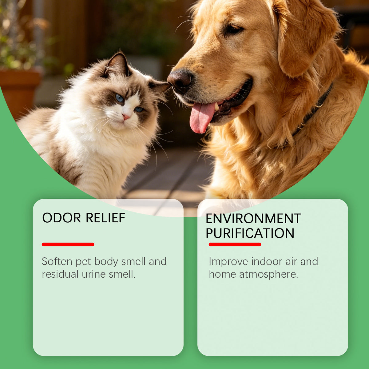 Yegbong Pet Deodorizing Spray Gentle Formula Cleans Pet Environments, Freshens Odors, Cleans And Cares