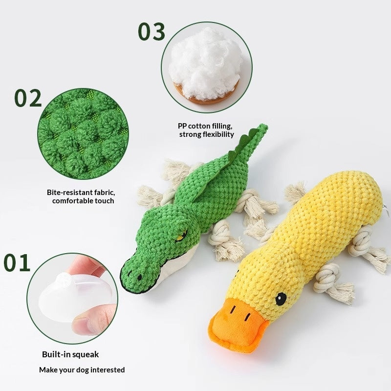 Teeth-Cleaning Plush Pet Toy With Sound