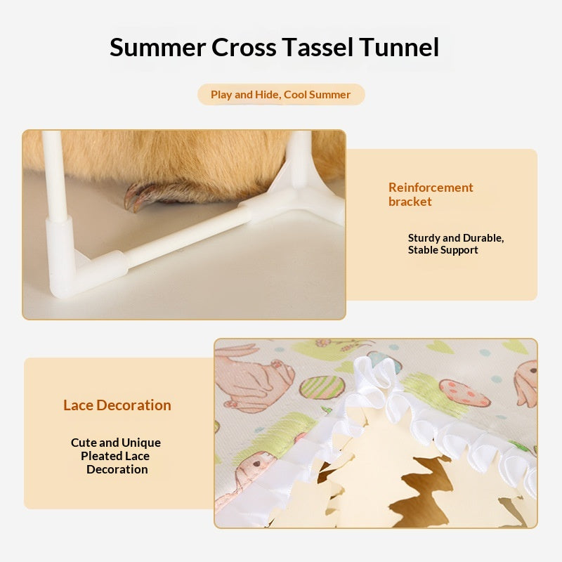 Guinea Pig Hideaway Tunnel Summer Sleeping Nest