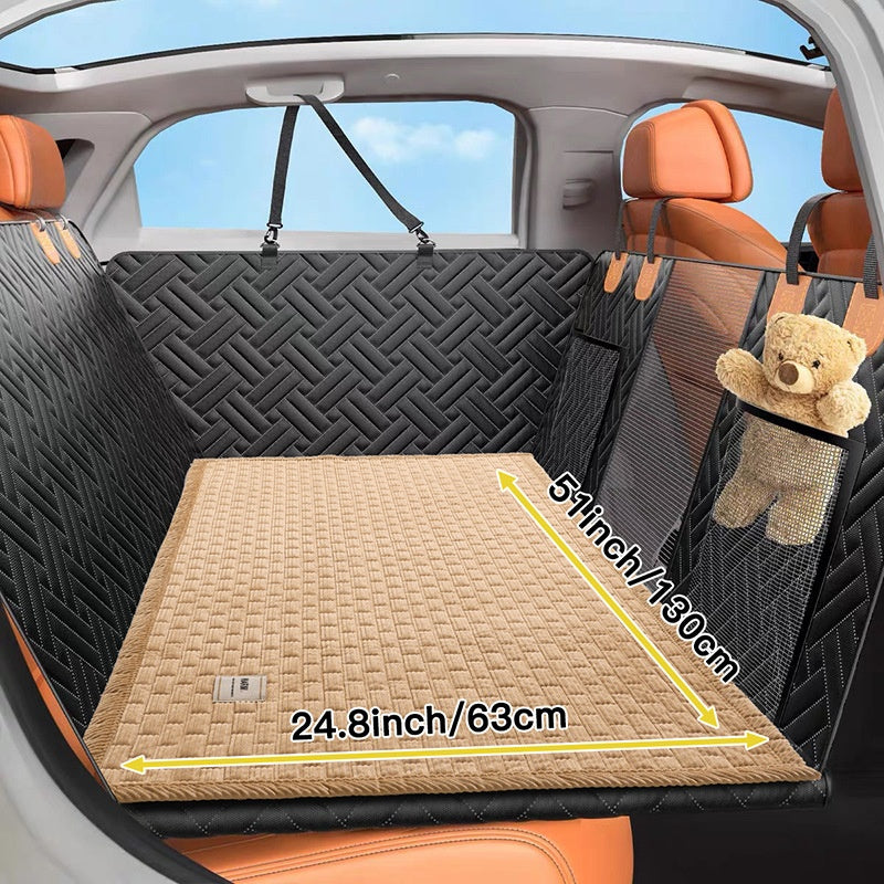 Plaid Car Pet Rear Seat Mat