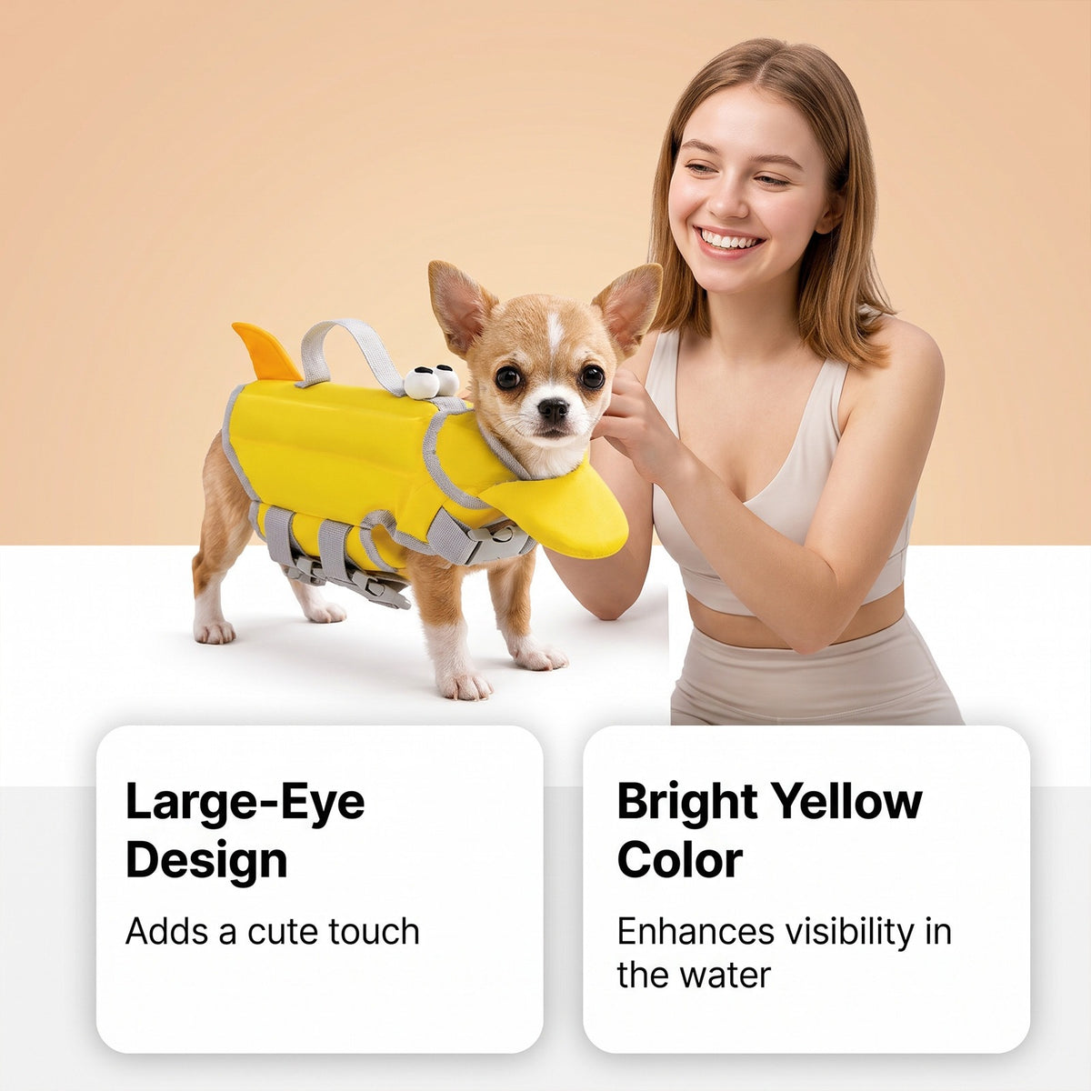 Dog Buoyancy Vest Anti-Sinking Swimming Aid