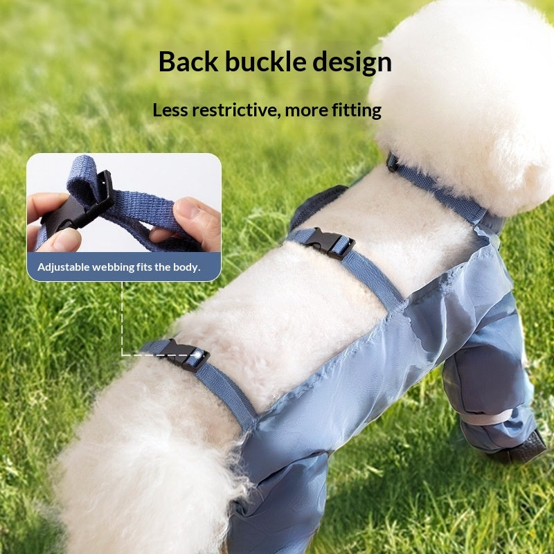 Waterproof Full-Body Pet Pants With Bib