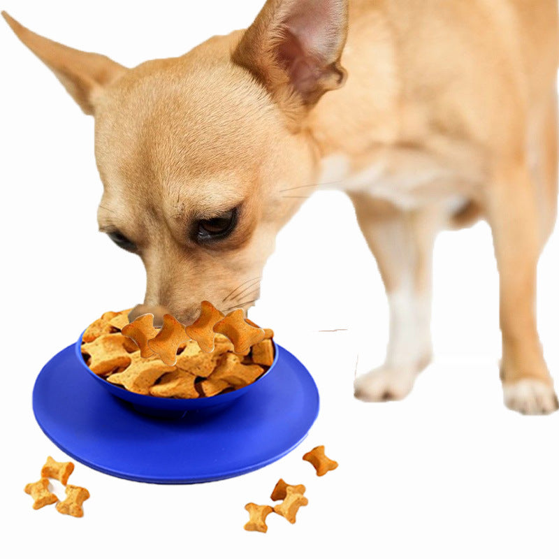 Silicone Suction Cup Folding Bowl For Dogs