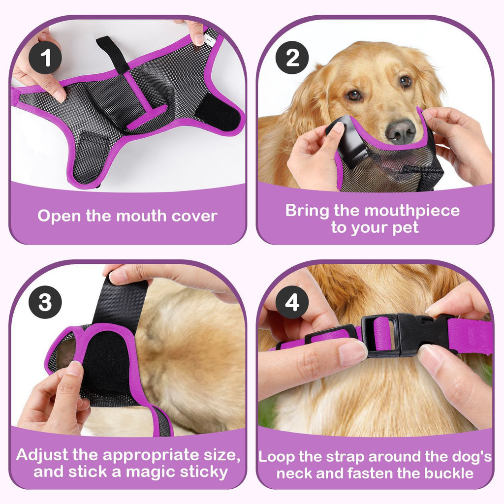Breathable Mesh Dog Muzzle Mask