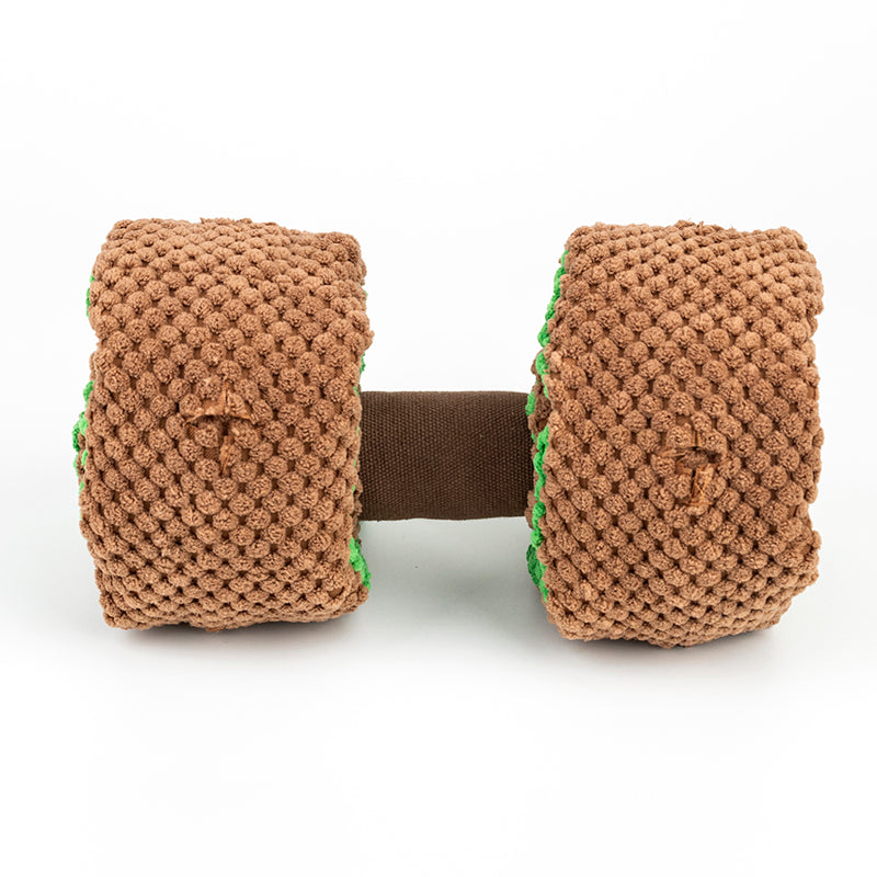 Puzzle Plush Dumbbell Snuffle Toys Interactive Puppy Toys Dog Enrichment Squeaky Toys For Foraging Instinct Training,Treat Dispensing Dog To