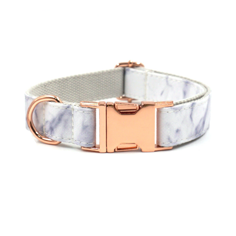 Creative And Simple Marble Print Pet Collar