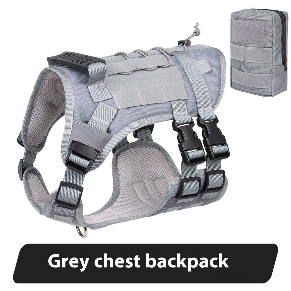 Tactical Chest And Back Oxford Large Dog Vest