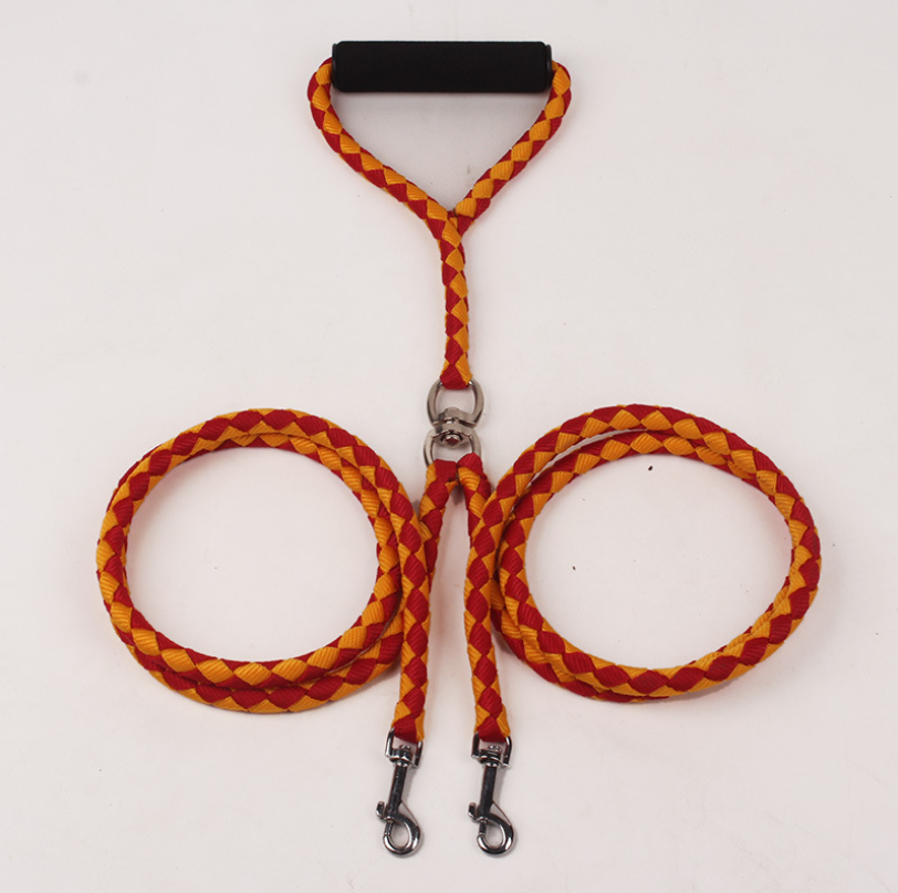 Hand-Knitted Double-Ended Dog Leash