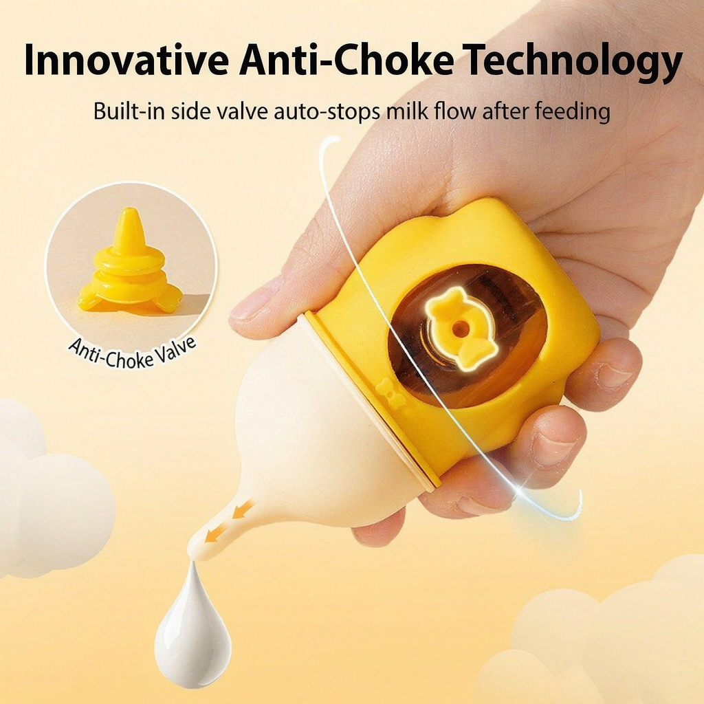 20Ml 80Ml Bionic Anti-Choke Pet Nursing Bottle For Newborn Puppies & Kittens, Silicone Nipple With Visible Scale, Leak-Proof Feeder