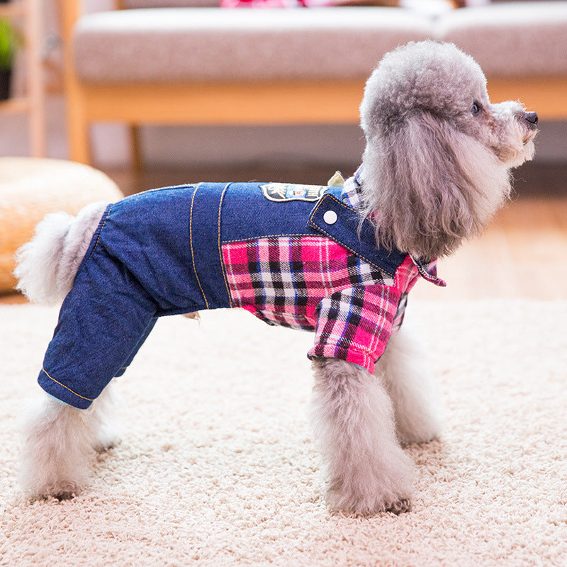 Fun Paw Print Bear Pet Clothes