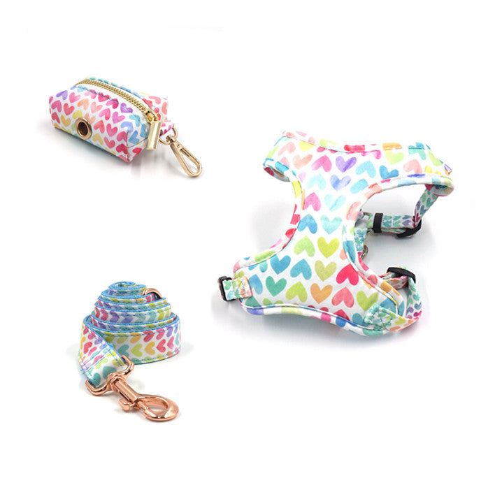 Pet Collar Leash Bow Bag Set
