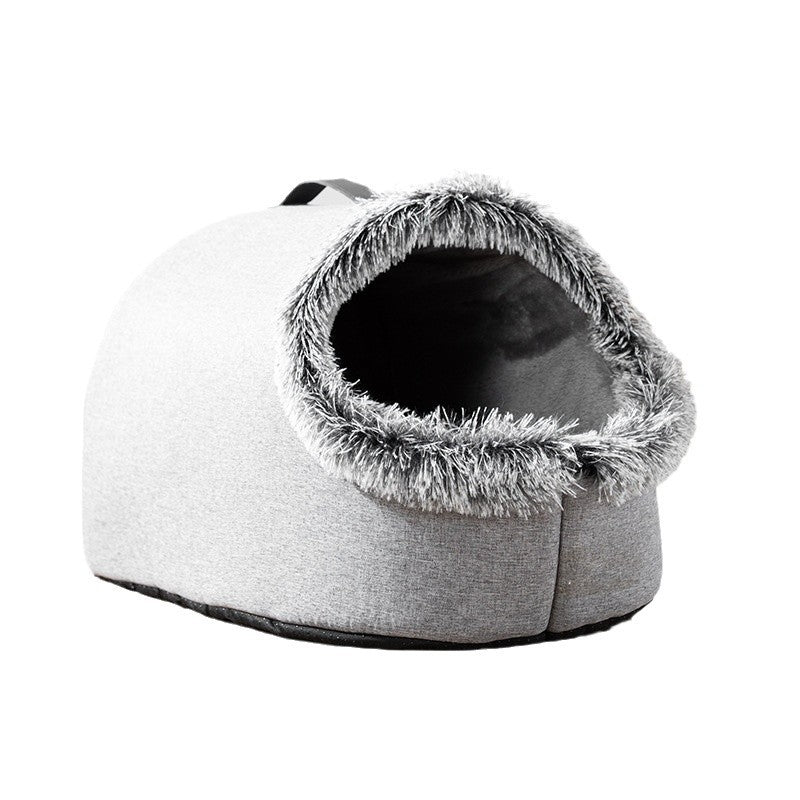 Thickened Plush Winter Pet Closed Portable Warm Multifunctional Nest