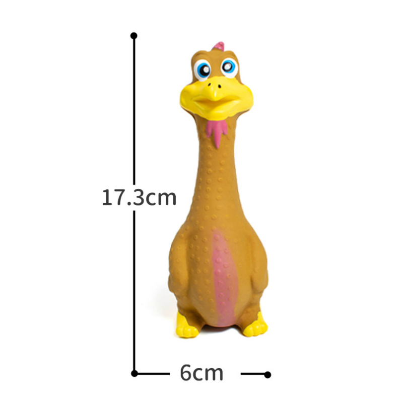 Squeaky Chicken Dog Chew Toy Set