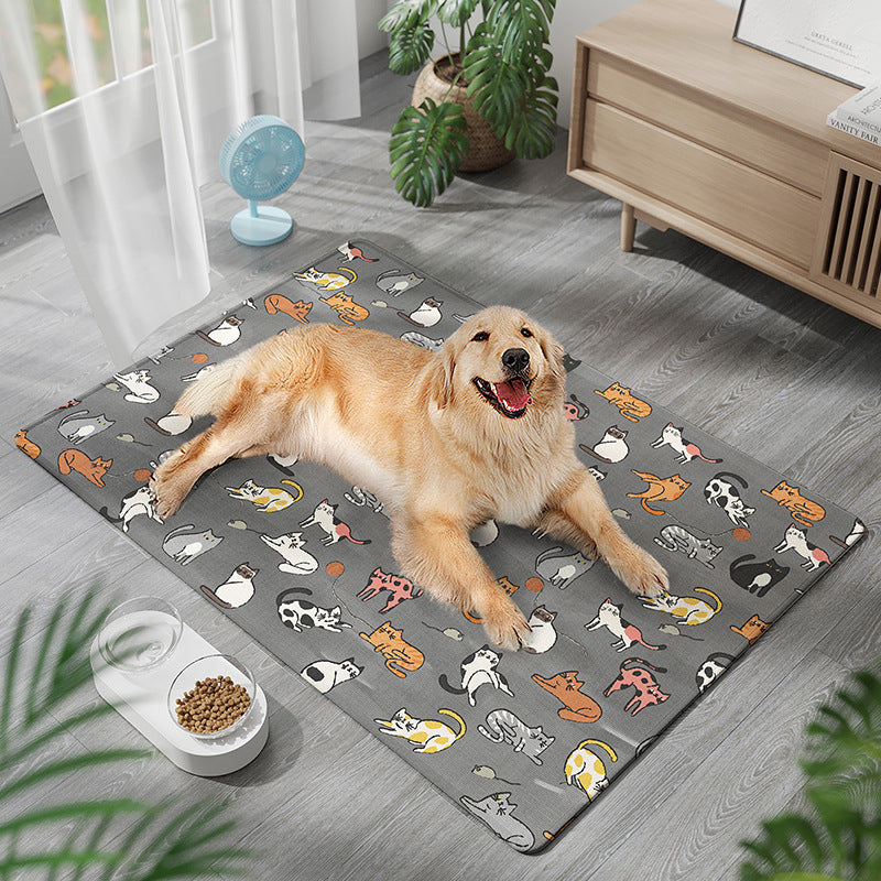 Durable Chew-Resistant Moisture-Proof Ice Silk Dog Bed