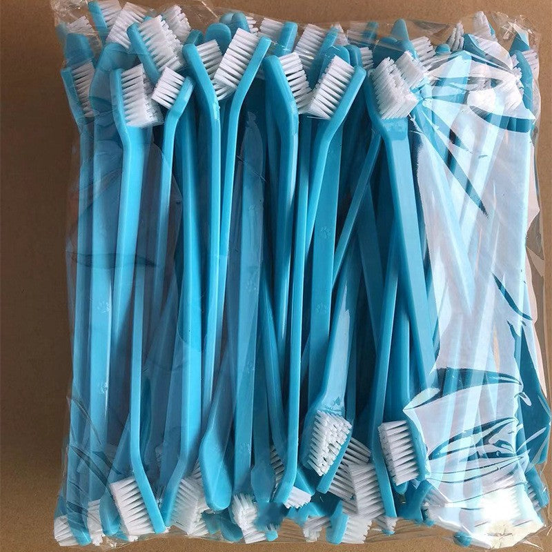 Long Handle Double Head Pet Toothbrush