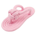 Pet Multicolor Cotton Rope Clip Foot Slippers Toy