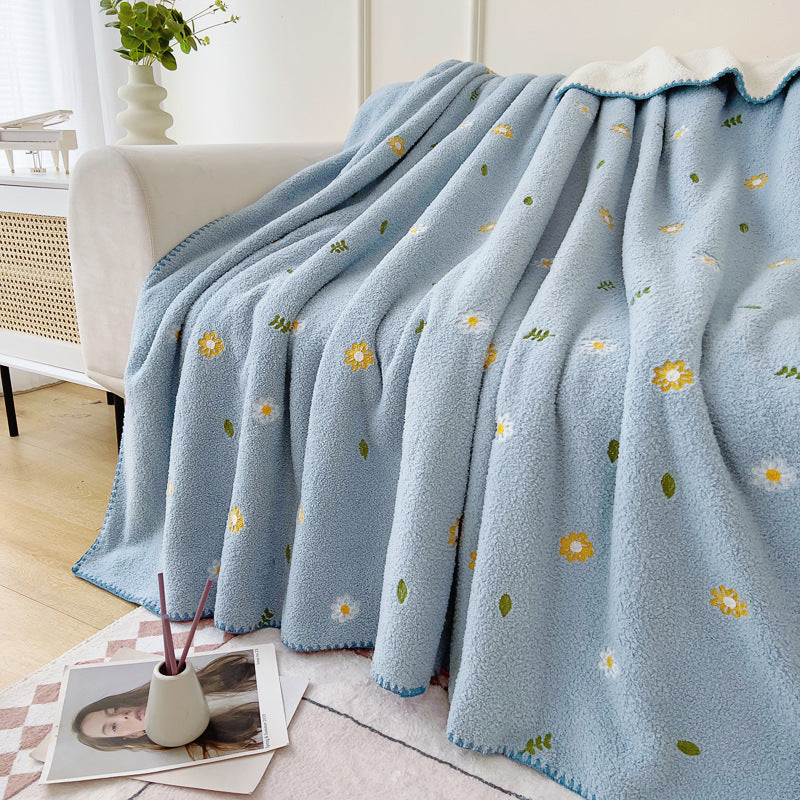 Office Nap Multifunctional Lambswool Shawl Blanket