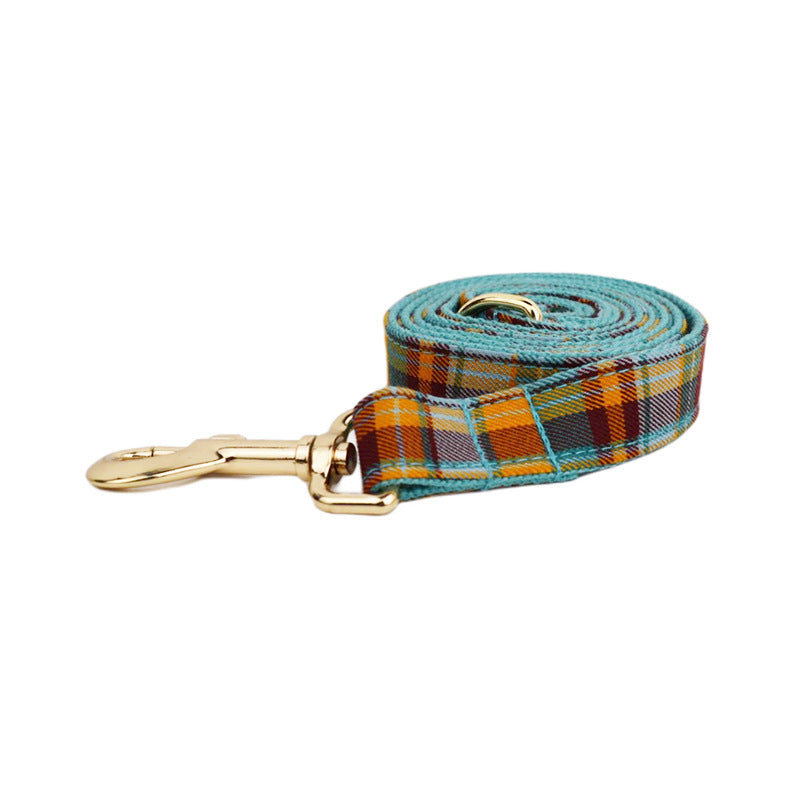 Fabric Velvet Pet Collar Walk Set