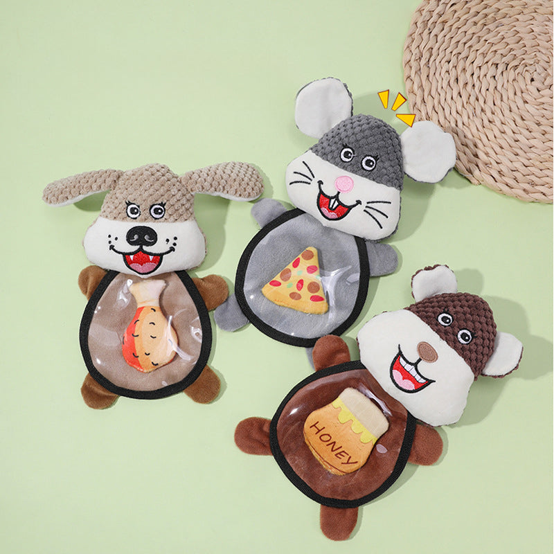 Plush Talking Mouse Dog Toy