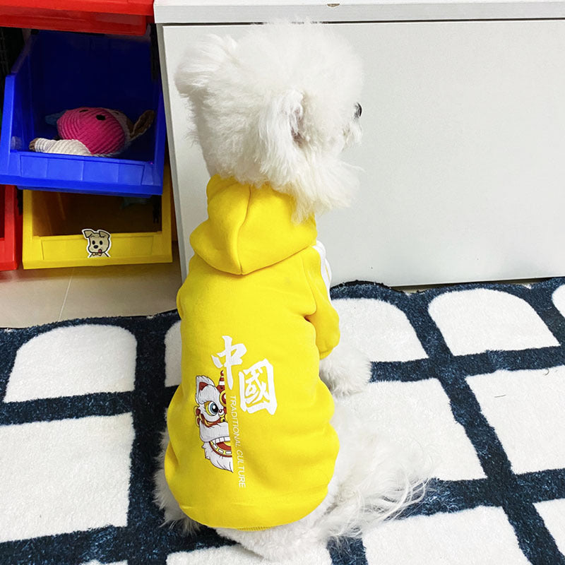 Cartoon Dog Clothes for Autumn and Winter