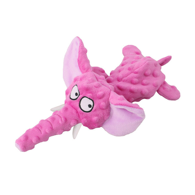 Plush Elephant Dog Toy