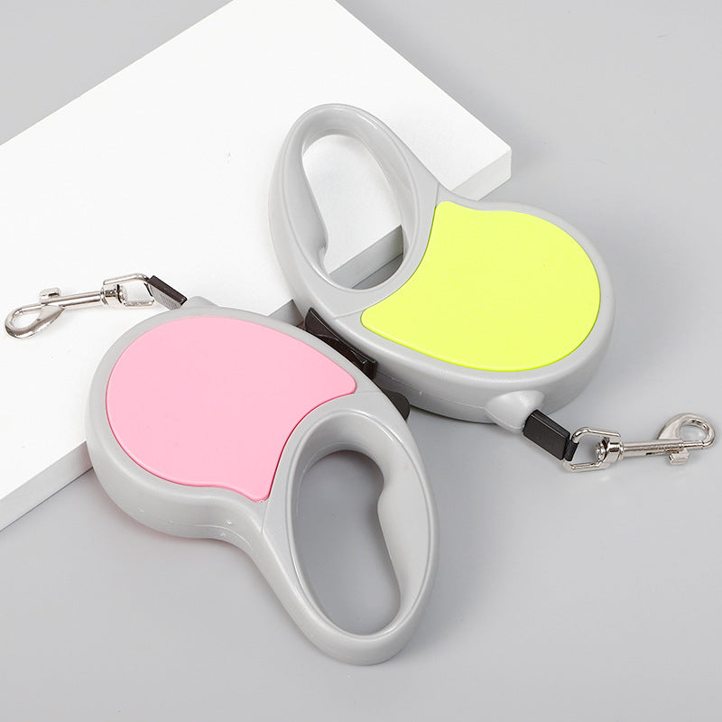 Two-Color Small And Medium Pet Telescopic Leash