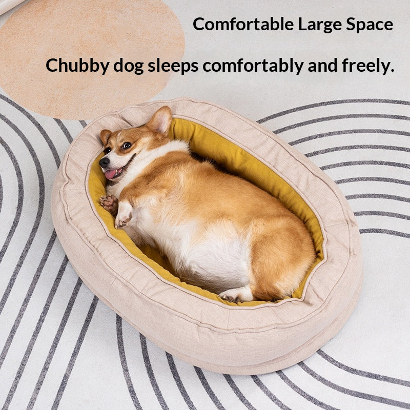 Simple, Versatile Pp Cotton Pet Bed That Is Removable And Washable