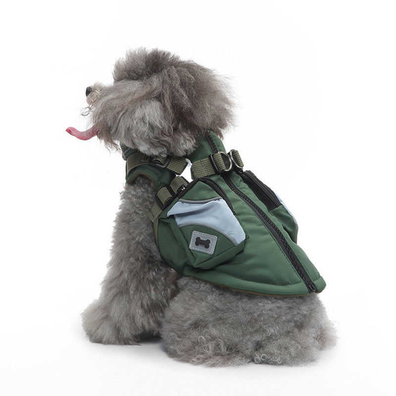 Dog Chest Back Zipper