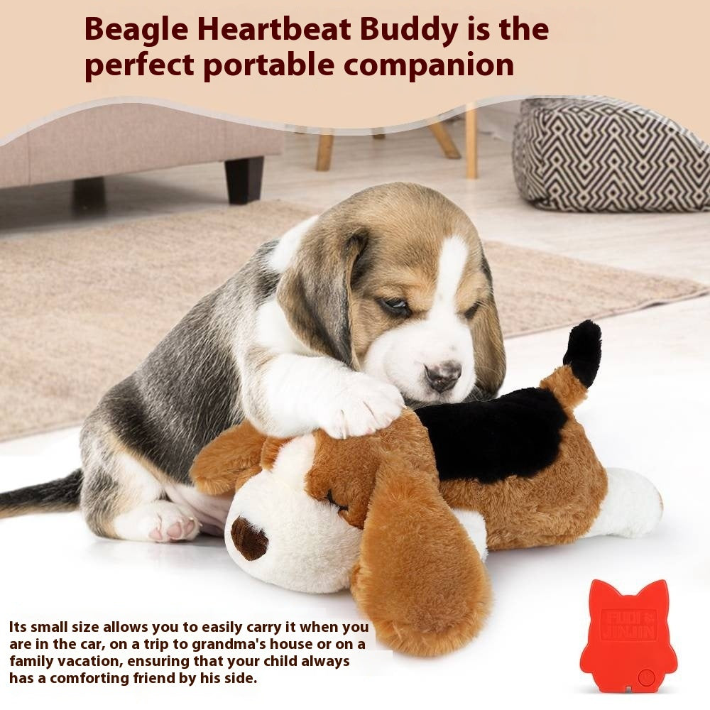 Plush Toy Heartbeat Dogcat Sleep Peace Of Mind Pillow Play