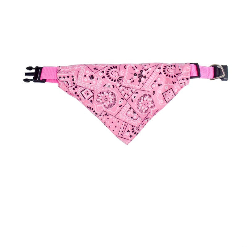 Pet'S Saliva Towel Polyester Printed Small Dogcat Retractable Collar Triangular Binder