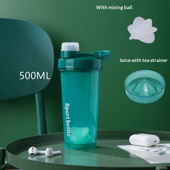 Large-Capacity Portable Travel Shaker Cup Water Bottle Mixing Mug