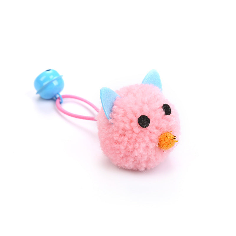 Plush Mouse Head Shaped Bell Toy