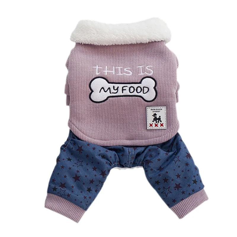 Bone-Themed Pet Clothing