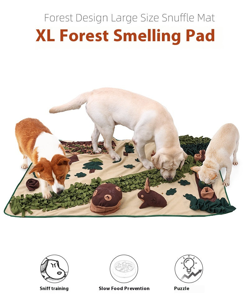 Extra Large Forest Pet Puzzle Food Hiding Anti-Choke Energy Consuming Dog Sniffing Pad