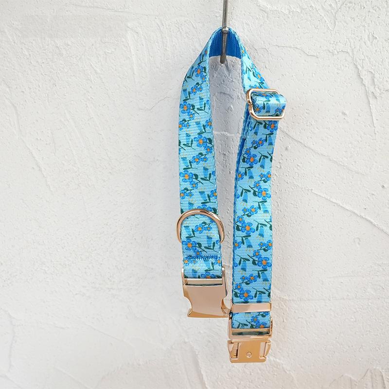 Hardware Buckle Dog Collar and Leash Set